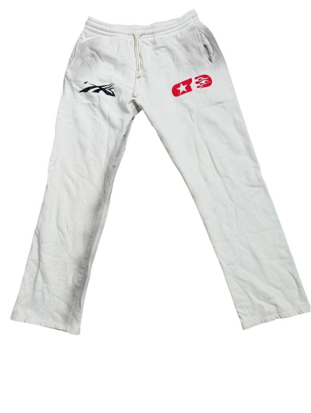 Hellstar If You Dont Like Us Beat Us Sweatpants Sz XL White
